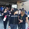 Moms walking out with their WGS gift bag
